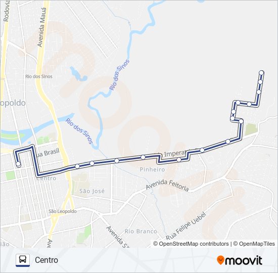 BAIRRO IMIGRANTE bus Line Map