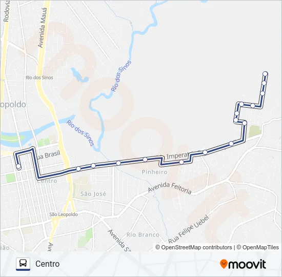 BAIRRO IMIGRANTE Bus Line Map