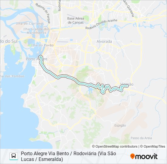 Mapa de L429A LISBOA de autobús