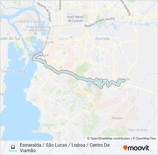 Mapa da linha L429A LISBOA de ônibus