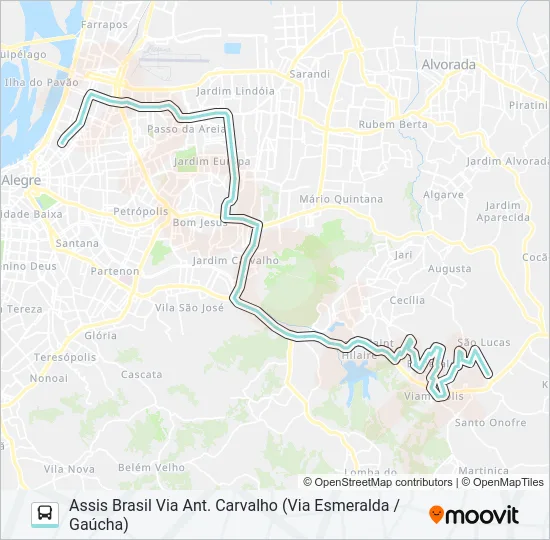 L431 SÃO LUCAS Bus Line Map