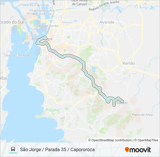L372 CAPOROROCA Bus Line Map