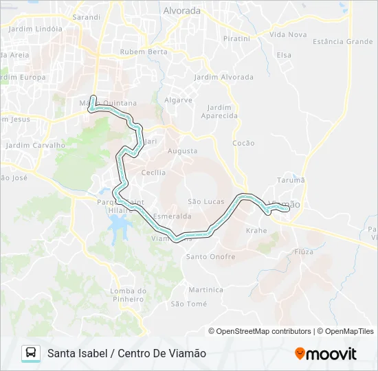 L423 VIAMÃO / FAPA Bus Line Map