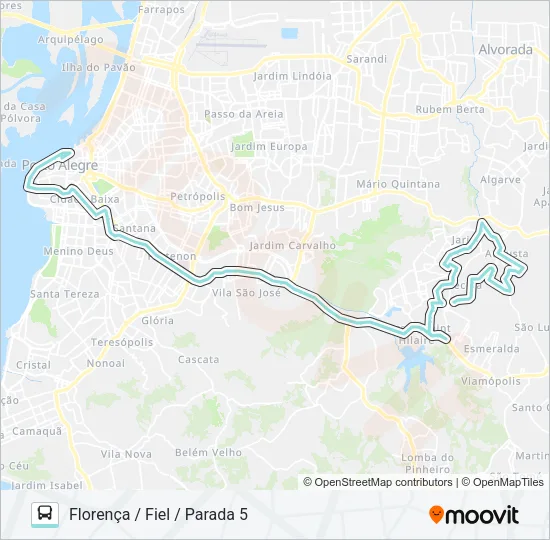 L332 JARI VIA BENTO Bus Line Map