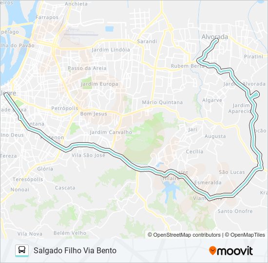 L455 ALVORADA COCÃO bus Line Map