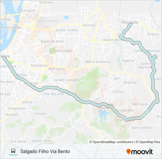 L455 ALVORADA COCÃO Bus Line Map