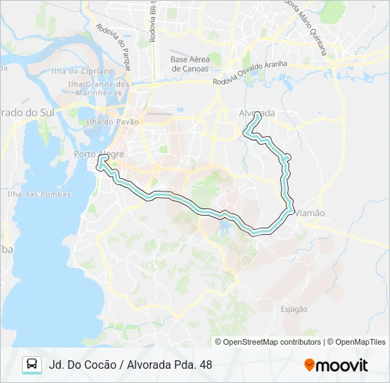 L455 ALVORADA COCÃO Bus Line Map