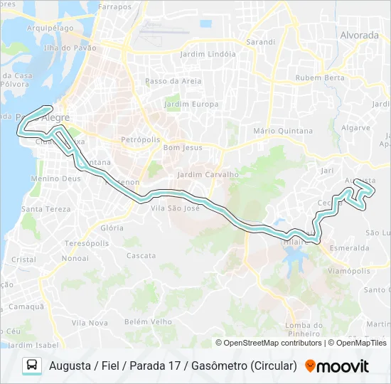 L351 JÚLIA VIA BENTO Bus Line Map