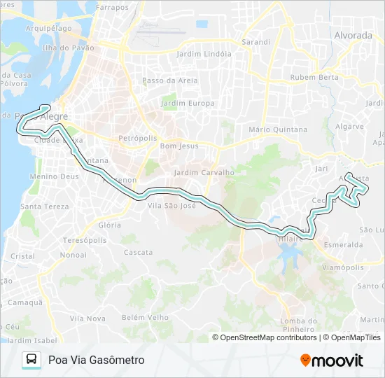 L351 JÚLIA VIA BENTO Bus Line Map