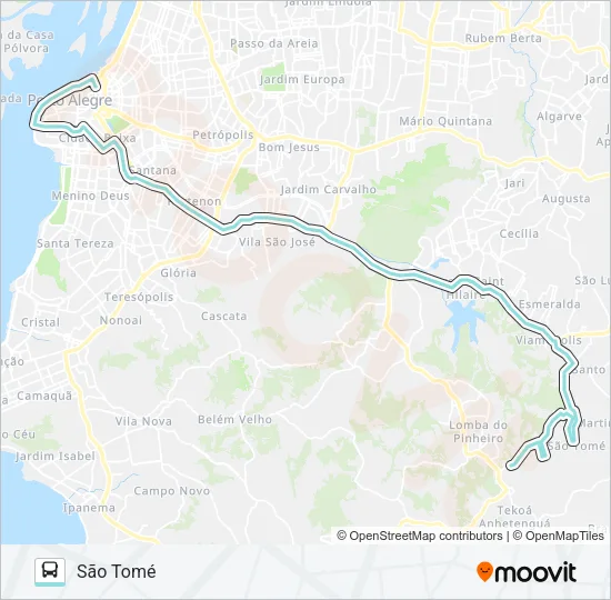 L381 SÃO TOMÉ VIA BENTO Bus Line Map
