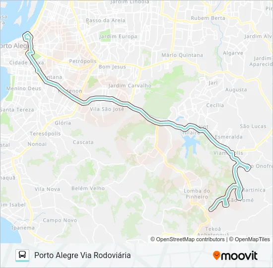 L381 SÃO TOMÉ VIA BENTO Bus Line Map