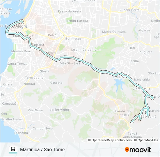 L381 SÃO TOMÉ VIA BENTO Bus Line Map