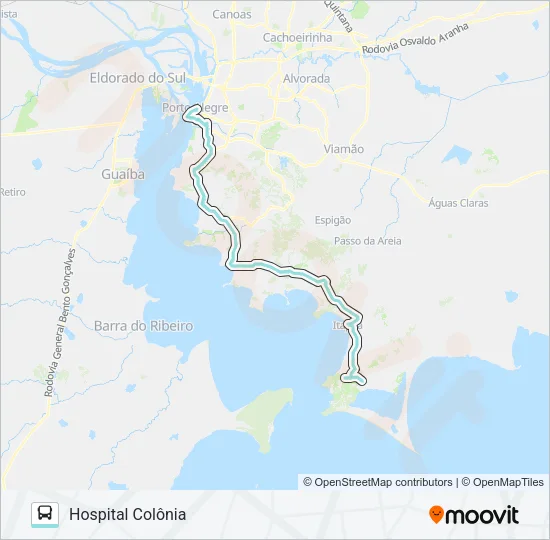 S100A ITAPUÃ VIA PARQUE Bus Line Map