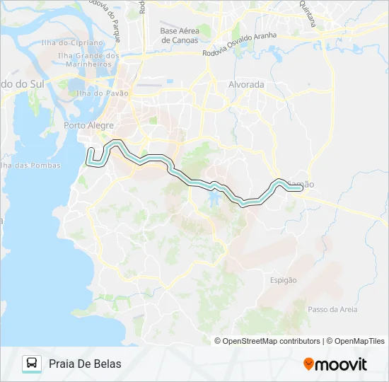 L230 VIAMÃO VIA IPIRANGA Bus Line Map