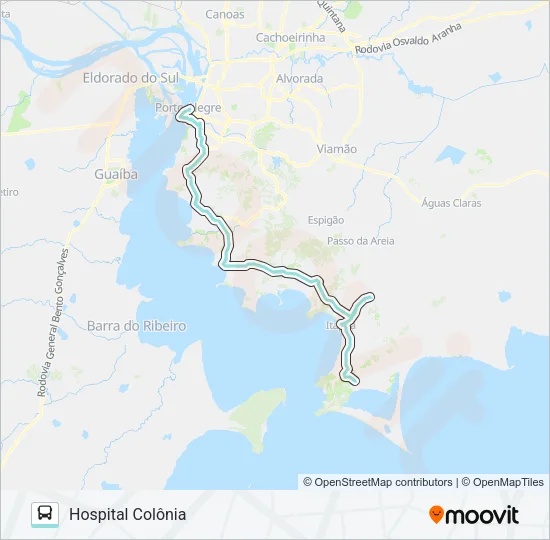S101 ITAPUÃ VIA AVIPAL 8 Bus Line Map