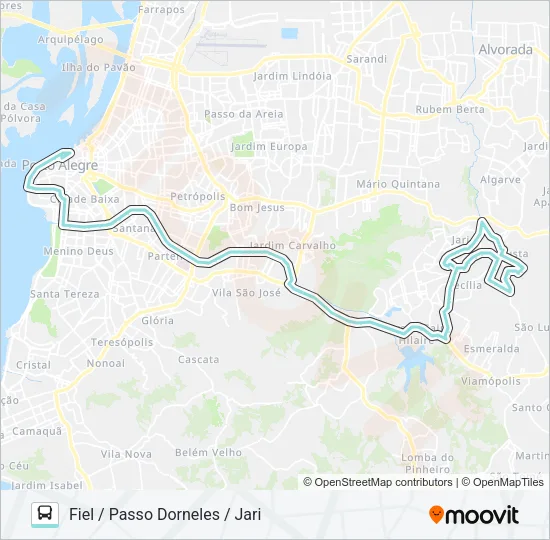 L345 CECÍLIA VIA IPIRANGA Bus Line Map
