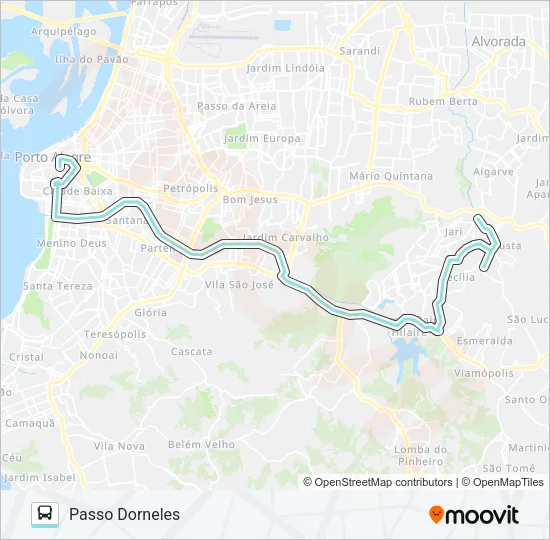 L345 CECÍLIA VIA IPIRANGA Bus Line Map