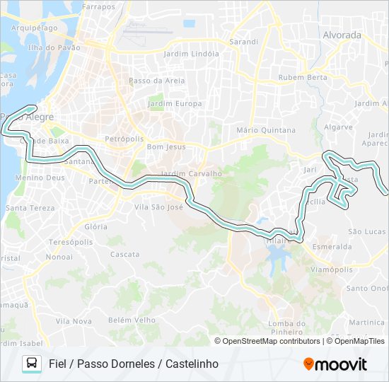 Mapa de L345 CECÍLIA VIA IPIRANGA de autobús