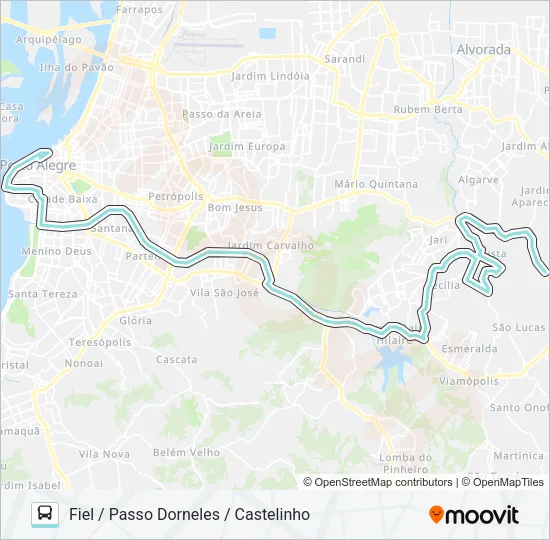 L345 CECÍLIA VIA IPIRANGA Bus Line Map