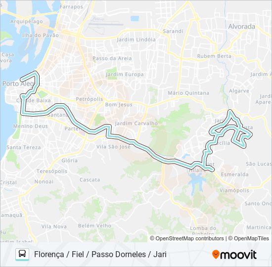 Mapa de L345 CECÍLIA VIA IPIRANGA de autobús