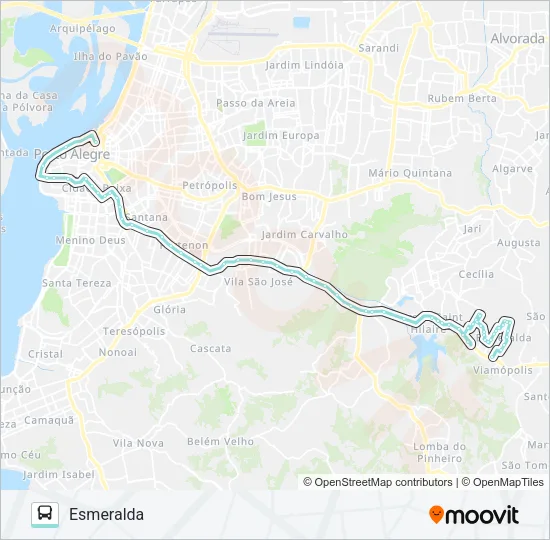 L411A ESMERALDA VIA BENTO Bus Line Map