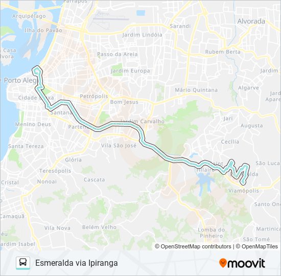 L403 ESMERALDA VIA IPIRANGA bus Line Map
