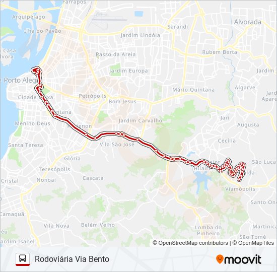 Mapa de L411D SÃO LUCAS - EXECUTIVO de autobús