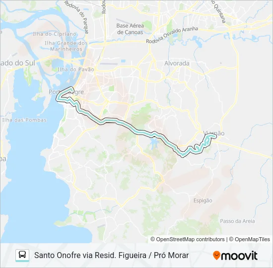 L429 SANTO ONOFRE VIA BENTO Bus Line Map