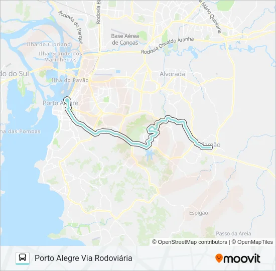 L311A MONTE ALEGRE VIA BENTO Bus Line Map
