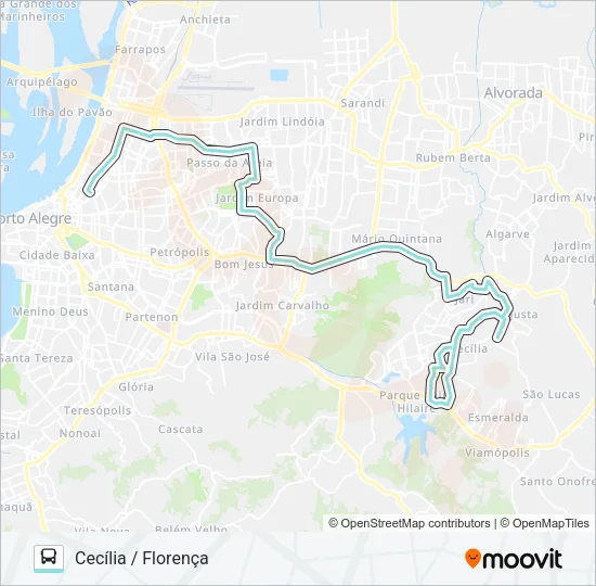 L348 CECÍLIA VIA ASSIS BRASIL Bus Line Map