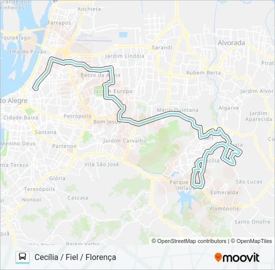 L348 CECÍLIA VIA ASSIS BRASIL Bus Line Map