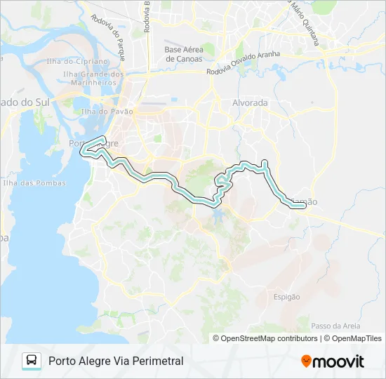 L312 MONTE ALEGRE VIA IPIRANGA Bus Line Map