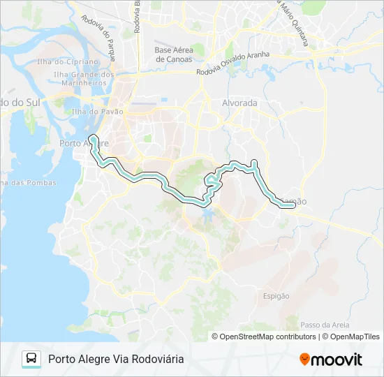 L312 MONTE ALEGRE VIA IPIRANGA Bus Line Map