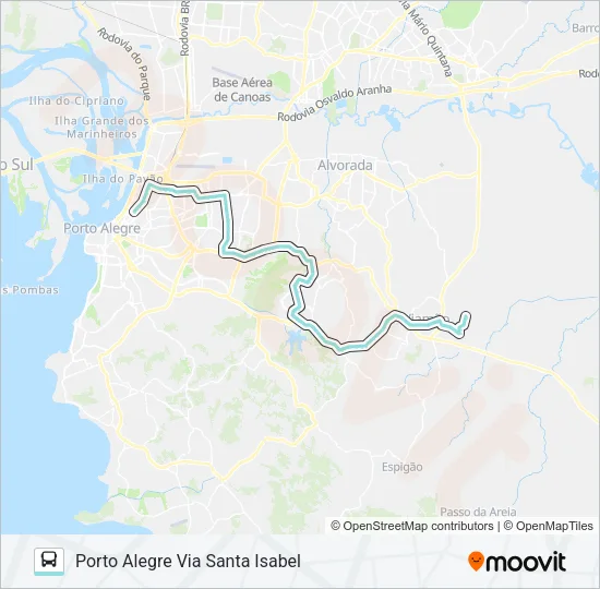 L454 ESTALAGEM VIA ASSIS BRASIL Bus Line Map