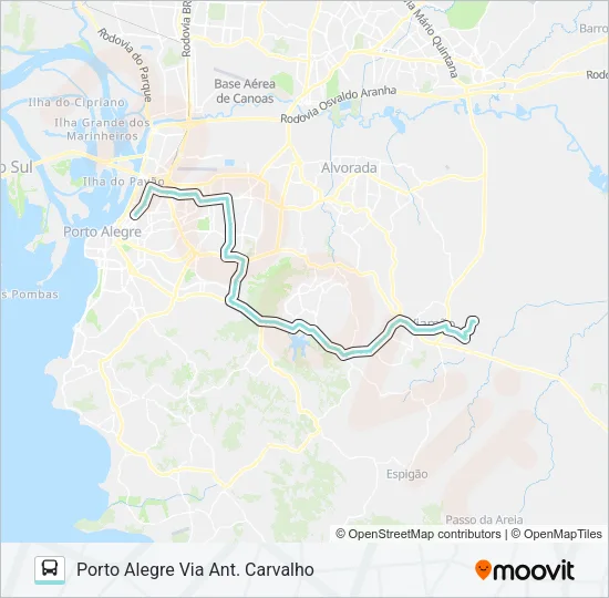 L454 ESTALAGEM VIA ASSIS BRASIL Bus Line Map