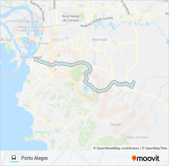 L217 ESTALAGEM VIA PROTÁSIO ALVES bus Line Map