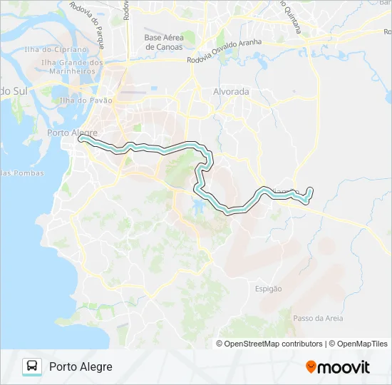 L217 ESTALAGEM VIA PROTÁSIO ALVES Bus Line Map