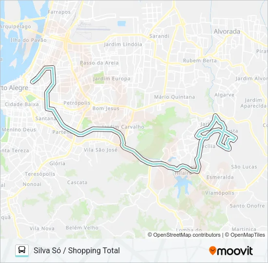 L333 JARI VIA IPIRANGA / SILVA SÓ Bus Line Map