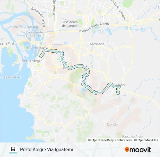 L422 SANTA ISABEL VIA ASSIS BRASIL Bus Line Map