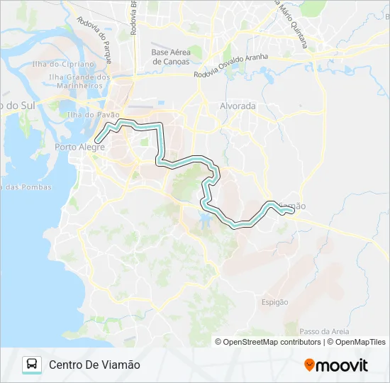 L422 SANTA ISABEL VIA ASSIS BRASIL Bus Line Map