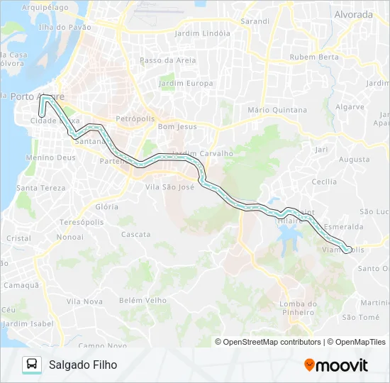 L402 VOLTA DA FIGUEIRA VIA IPIRANGA Bus Line Map