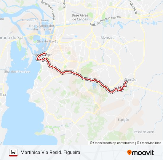 L221 MARTINICA VIA BENTO - EXECUTIVO bus Line Map