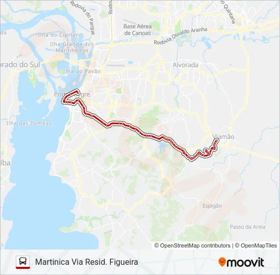L221 MARTINICA VIA BENTO - EXECUTIVO Bus Line Map