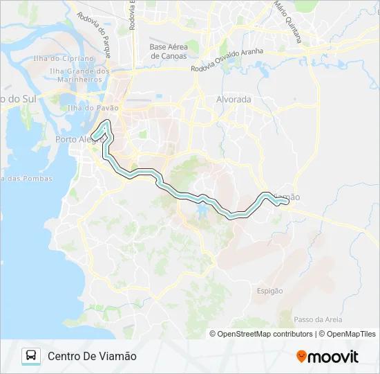 L229A VIAMÃO VIA IPIRANGA / SILVA SÓ Bus Line Map