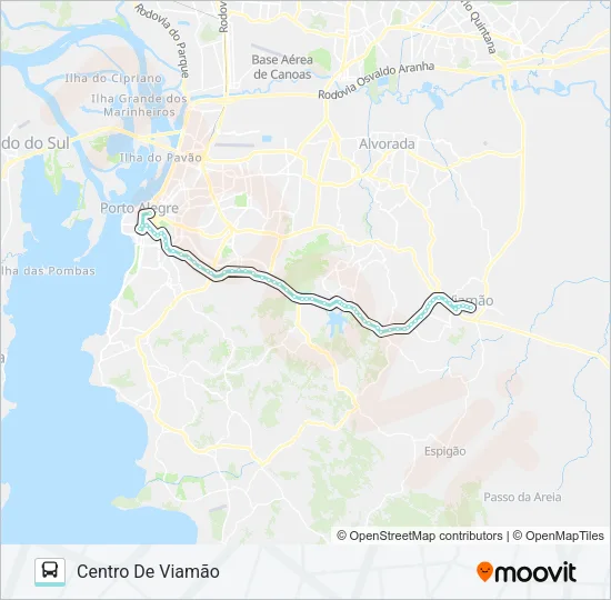 L216 VIAMÃO VIA BENTO / SALGADO FILHO Bus Line Map