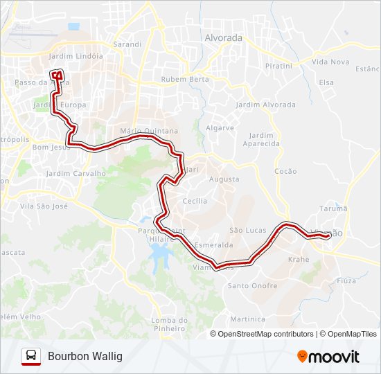 L422D VIAMÃO VIA IGUATEMI - EXECUTIVO bus Line Map