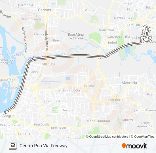 W541 REALENGO - EXECUTIVO Bus Line Map