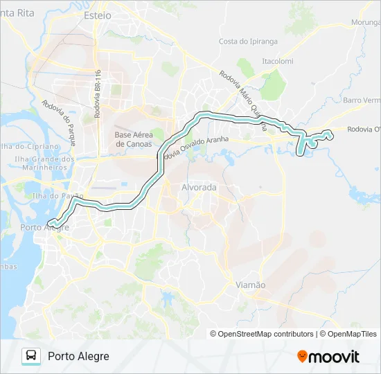 W611 MATO ALTO VIA ASSIS BRASIL Bus Line Map