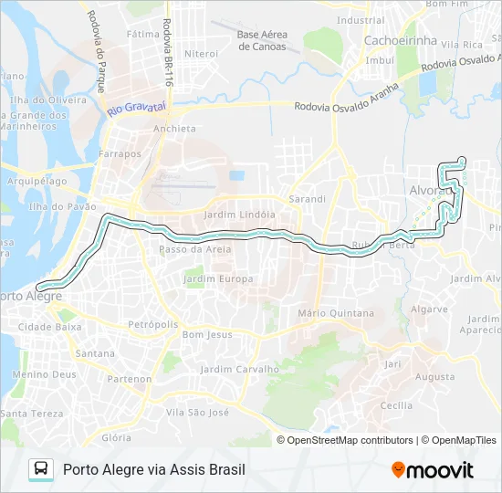 W171 TAIMBÉ Bus Line Map