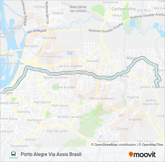 W204 SÃO PEDRO Bus Line Map